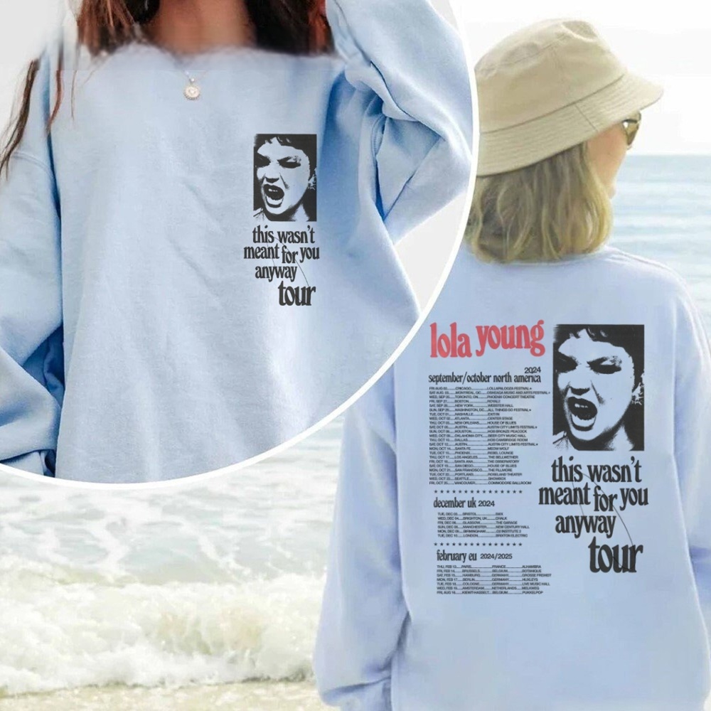 Lola Young Tour Sweashirt 2 Side